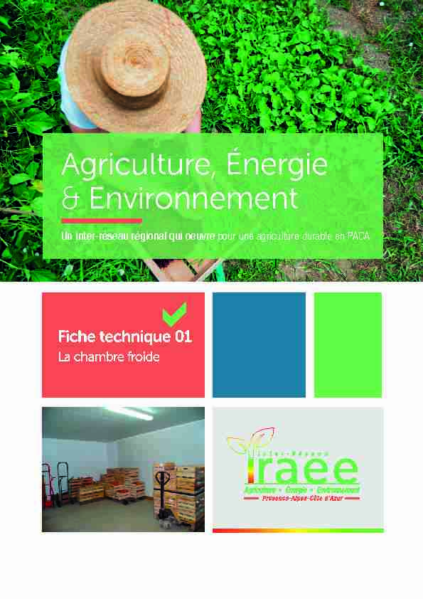 Agriculture Énergie & Environnement