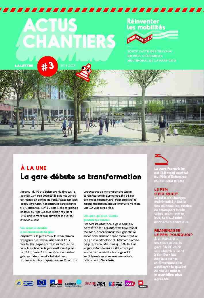 [PDF] La gare débute sa transformation - Lyon Part-Dieu
