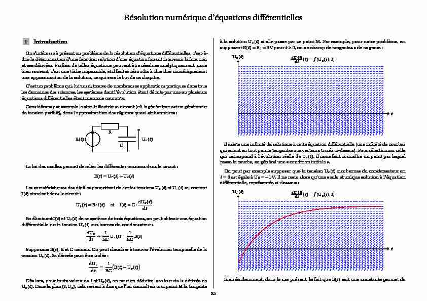 [PDF] Résolution numérique déquations différentielles - cpge paradise