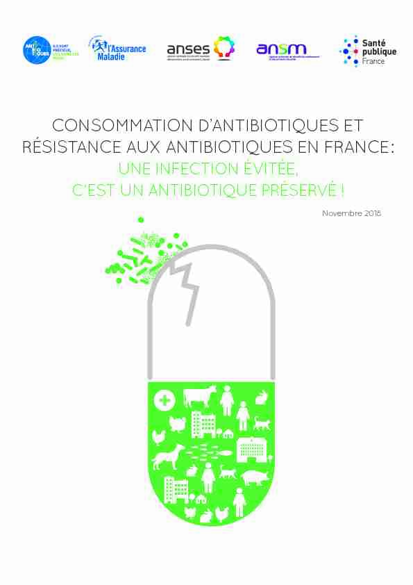Consommation dantibiotiques et résistance aux antibiotiques en