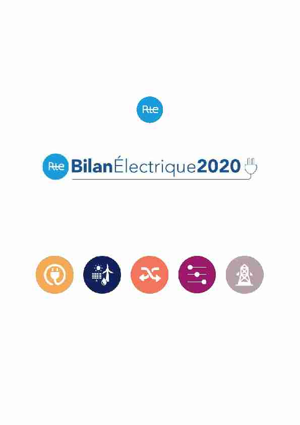 RTE – Bilan électrique 2020