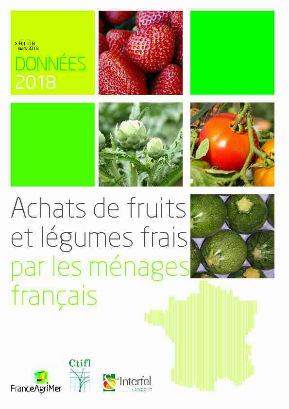 Achats de fruits et légumes frais par les ménages français