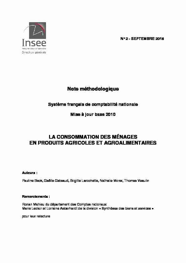 Tome 2 conso base 2010 - INSEE