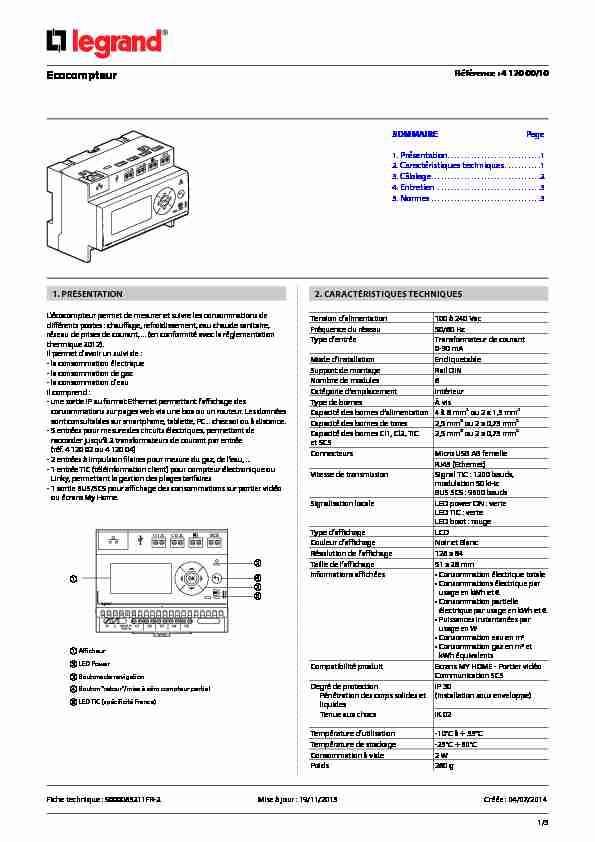 [PDF] Ecocompteur - Materiel Electrique