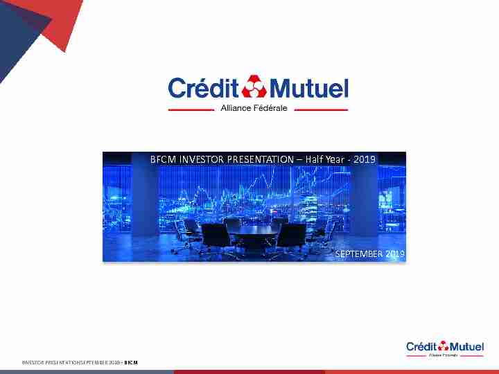[PDF] Présentation PowerPoint - Banque Fédérative du Crédit Mutuel