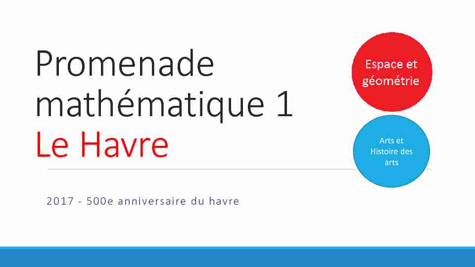 Vivre les maths au cycle 3 Le Havre
