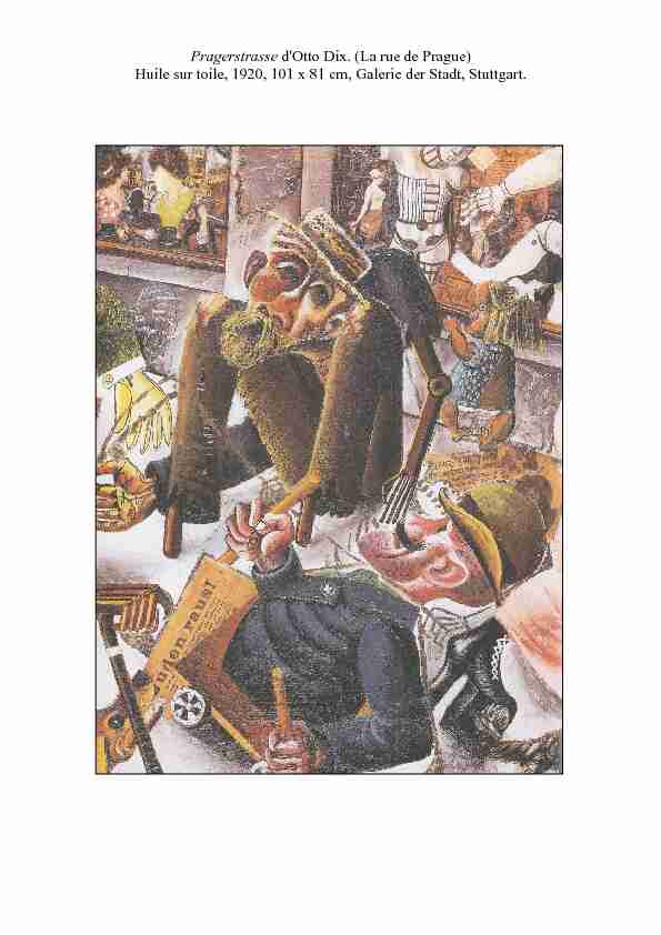 [PDF] Pragerstrasse d Otto Dix (La rue de Prague) Huile sur toile 1920