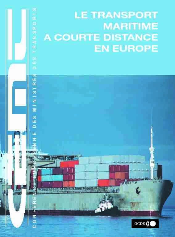 Le transport maritime à courte distance en Europe