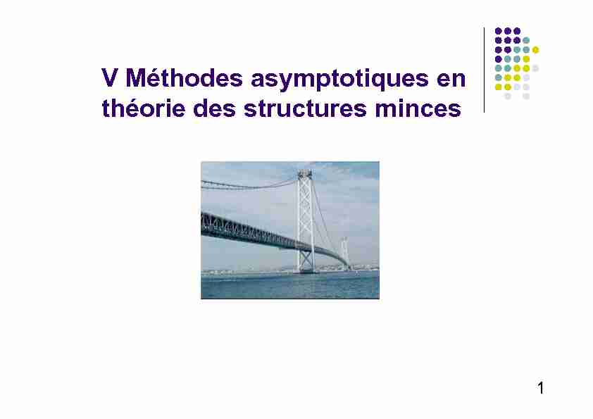 V Méthodes asymptotiques en théorie des structures minces