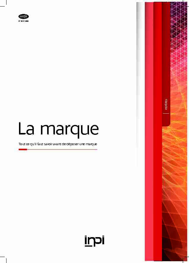[PDF] La marque - INPIfr