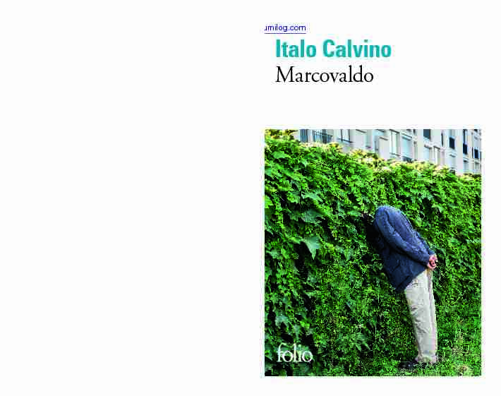 [PDF] Italo Calvino - Marcovaldo - Numilog