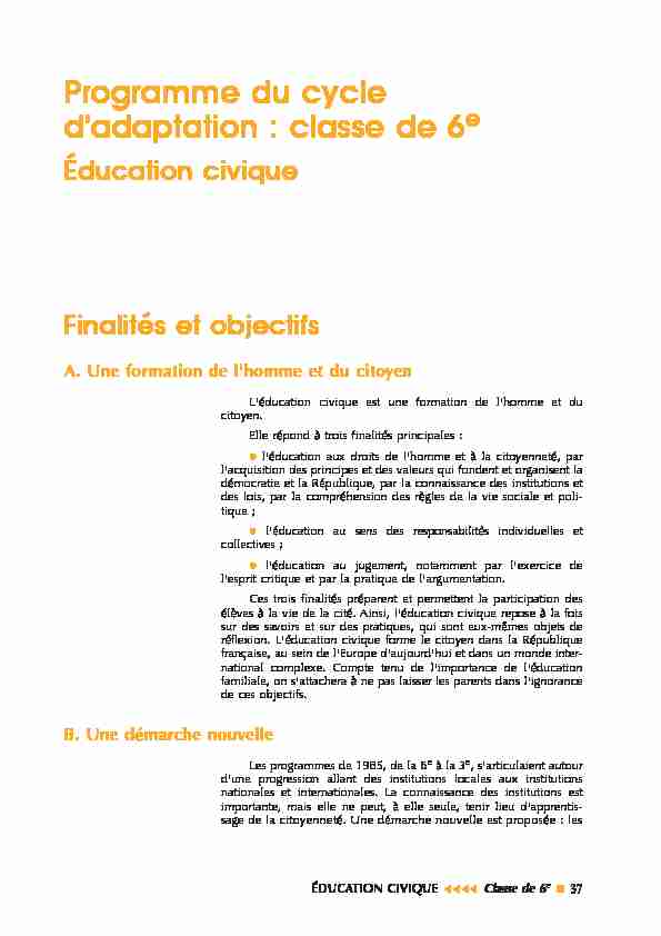 [PDF] Programme déducation civique - Ecole Francaise de Zagreb