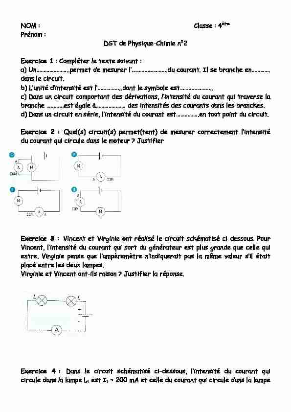 [PDF] DST de Physique-Chimie n°2