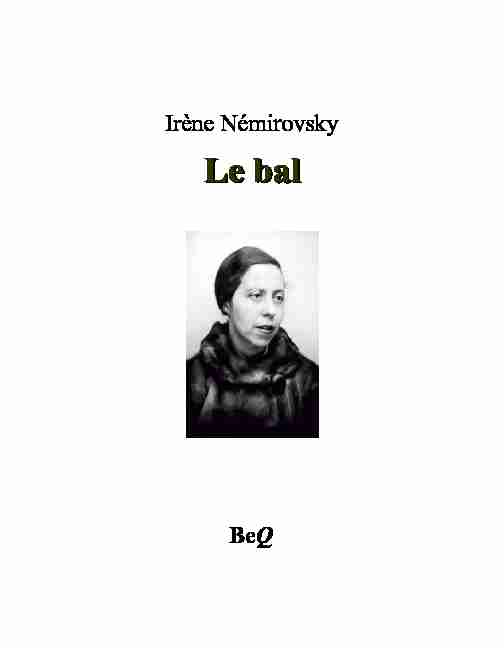 Irène Némirovsky - Le bal