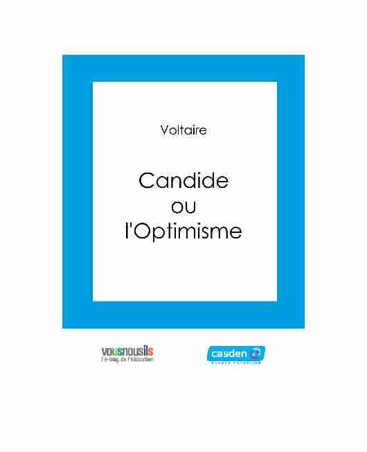 [PDF] Candide - ou LOptimisme - VousNousIls