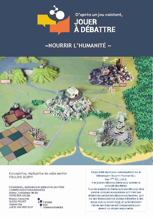 [PDF] « NOURRIR LHUMANITÉ » - SVT Versailles