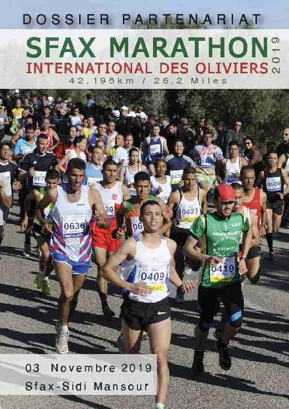 [PDF] sfax marathon - international des oliviers 2019 - Sport en Commun