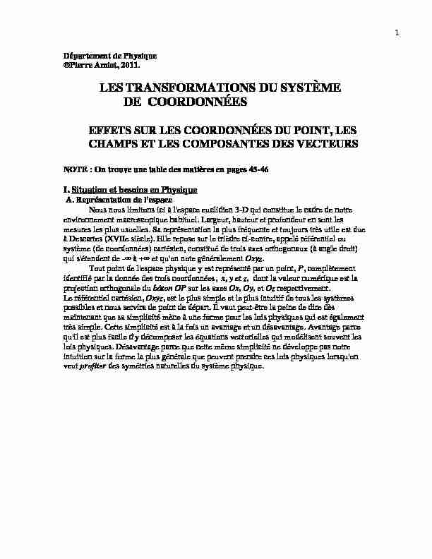 [PDF] Transformation coordonnées