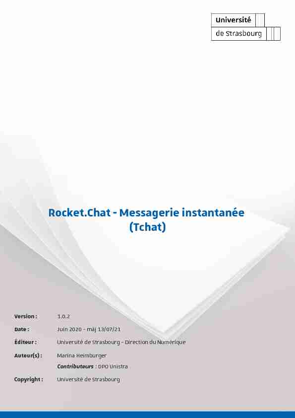 Rocket.Chat - Messagerie instantanée (Tchat)