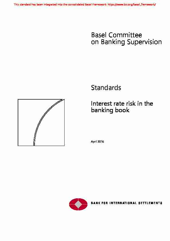Interest rate risk in the banking book