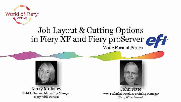 Job Layout & Cutting Options in Fiery XF and Fiery proServer