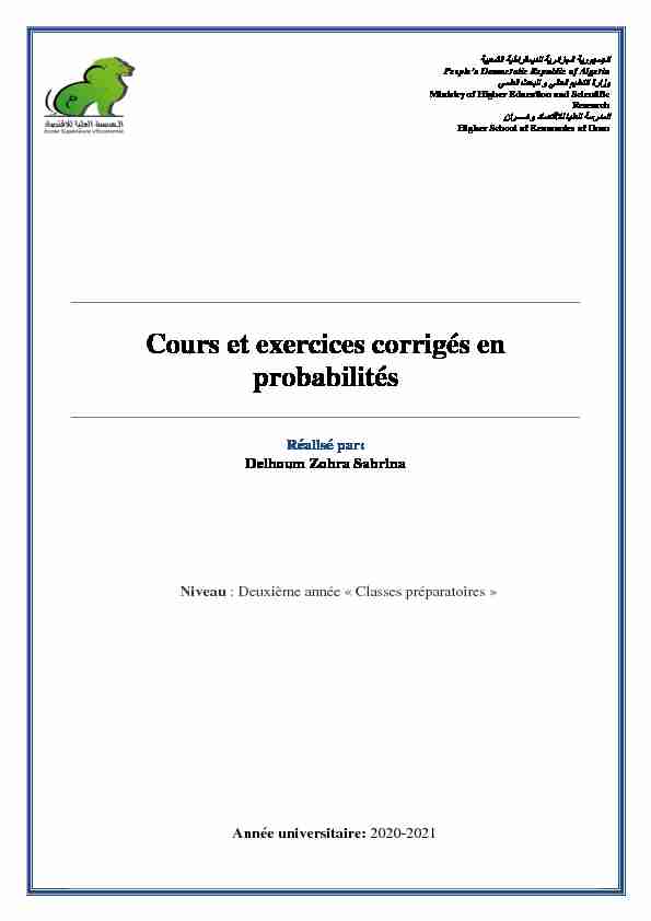 [PDF] Cours et exercices corrigés en probabilités - ese-orandz