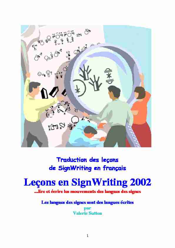Traduction des leçons de SignWriting en français