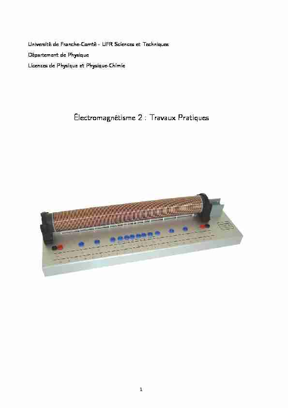 [PDF] Électromagnétisme 2 : Travaux Pratiques