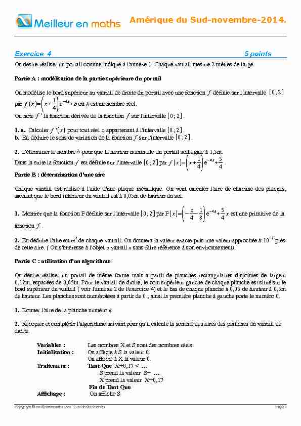 [PDF] Amérique du Sud-novembre-2014 - Meilleur En Maths