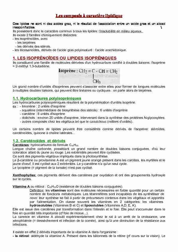 [PDF] Les composés à caractère lipidique