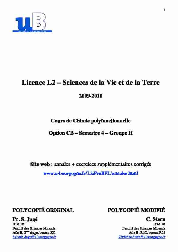 [PDF] Licence L2 – Sciences de la Vie et de la Terre