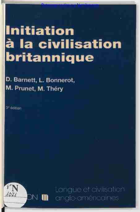 [PDF] Initiation à la civilisation britannique - Numilog