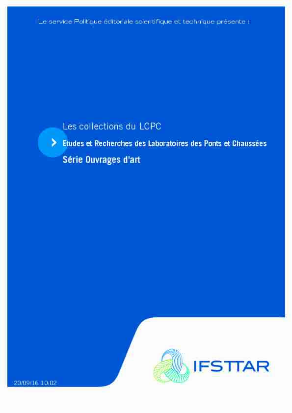 Les collections du LCPC Série Ouvrages dart
