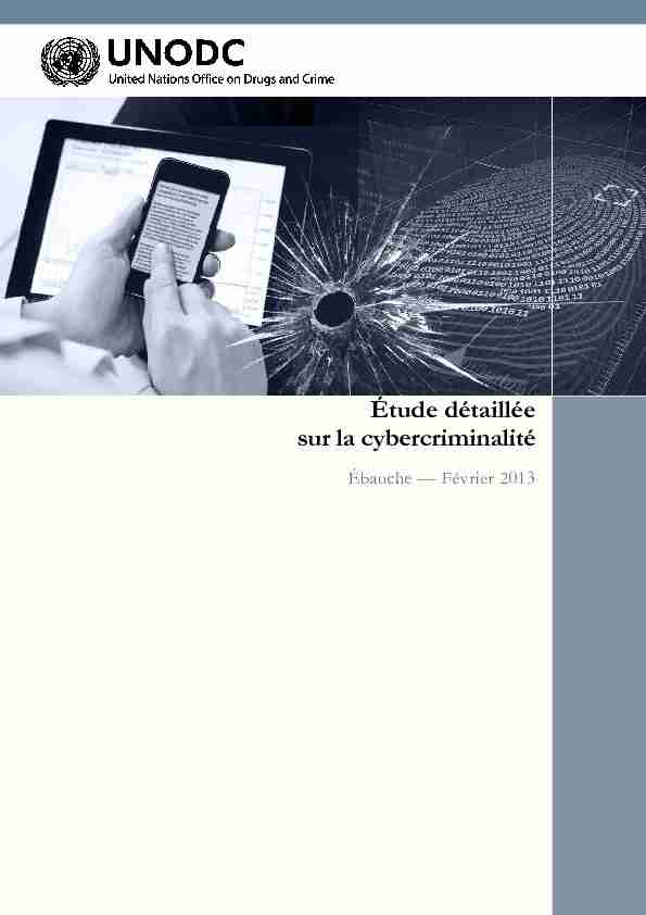 [PDF] Étude détaillée sur la cybercriminalité - unodc