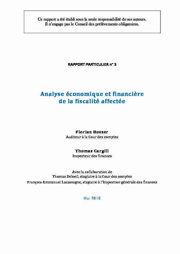 Rapport particulier n°3 : Analyse économique et financière de la