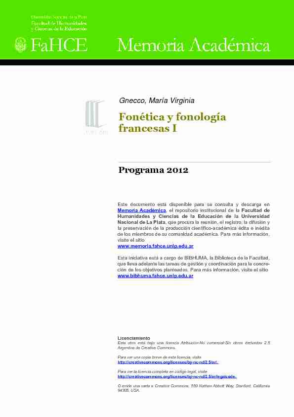 Fonetica y fonologia francesas I