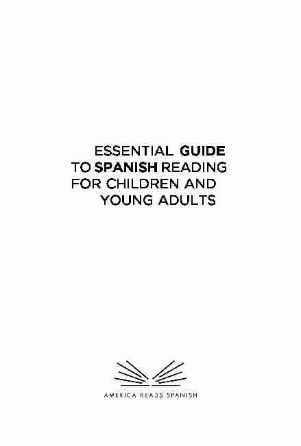 ESSENTIAL GUIDE TO SPANISH READING fOR ChILDREN AND