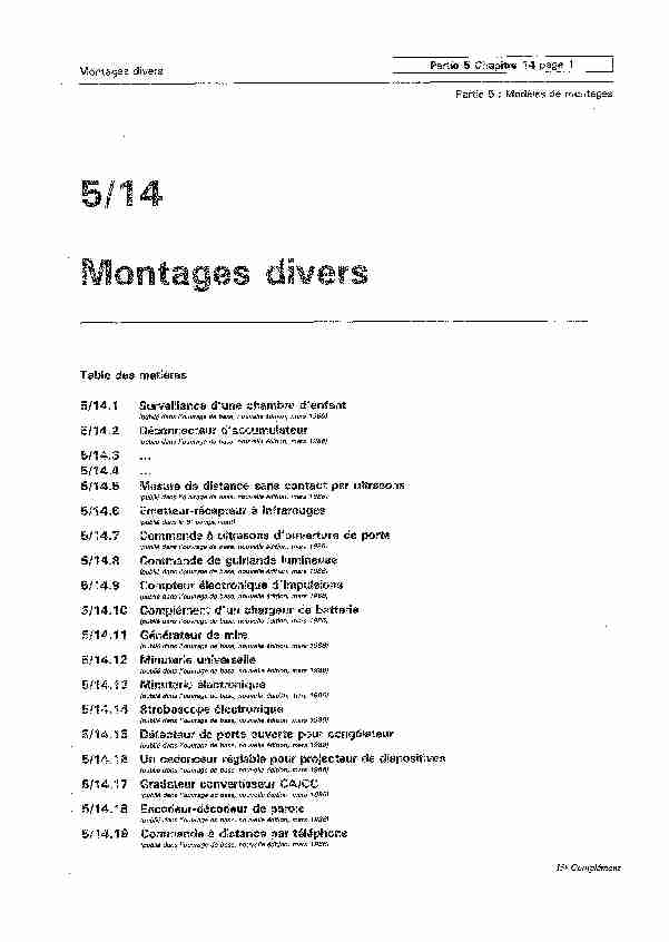 [PDF] Montages divers