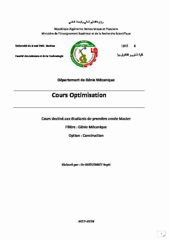 [PDF] Cours Optimisationpdf