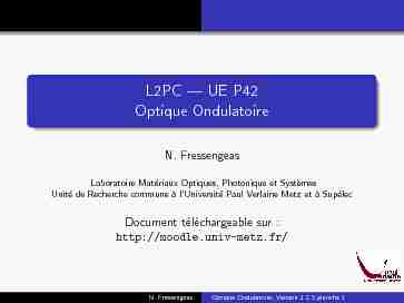 [PDF] L2PC --- UE P42 Optique Ondulatoire