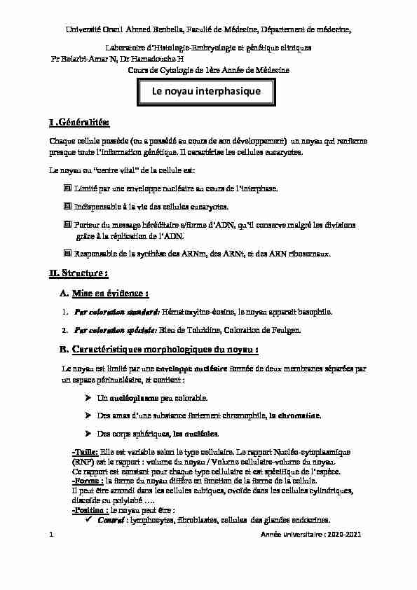 [PDF] Le noyau interphasiquepdf