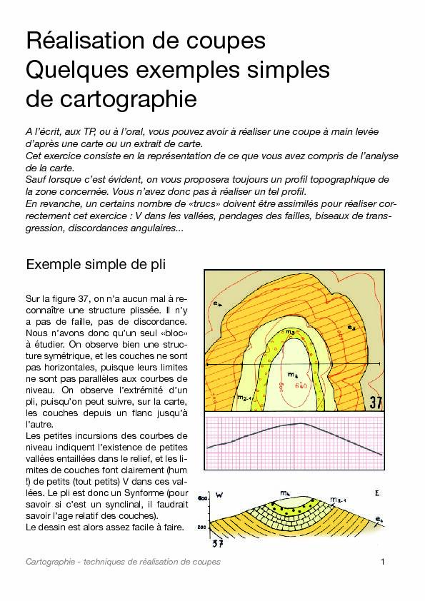 [PDF] Exercices de cartographie géologique