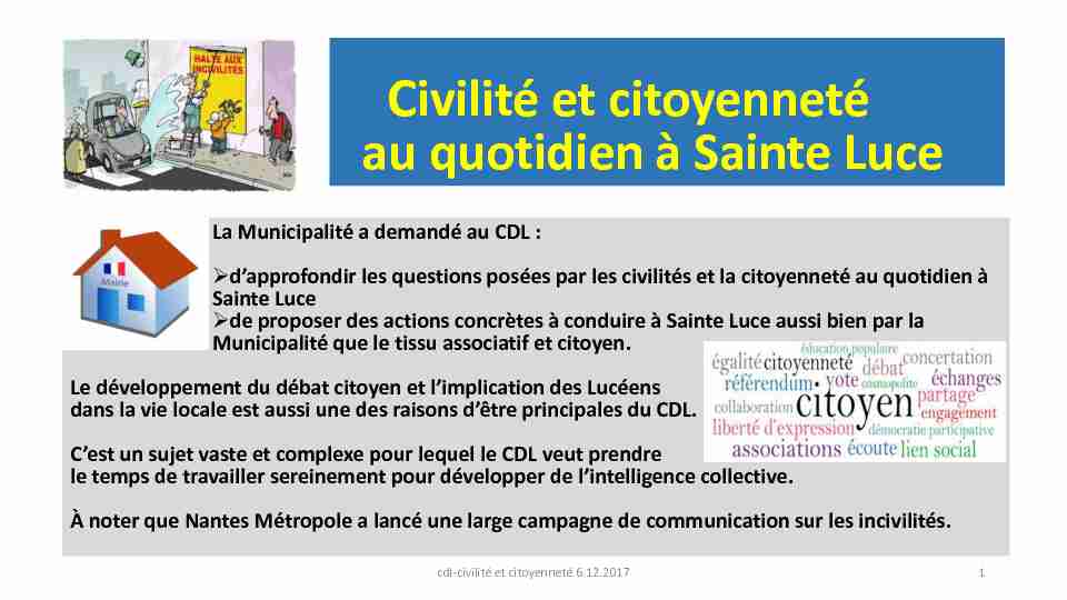 [PDF] Civisme et incivilités La citoyenneté au quotidien à Sainte Luce