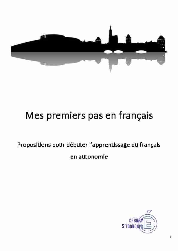 [PDF] Mes premiers pas en français
