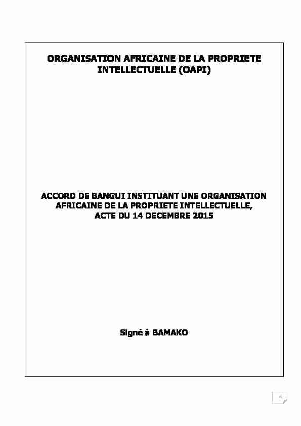 [PDF] francaispdf - Organisation Africaine de la Propriété Intellectuelle