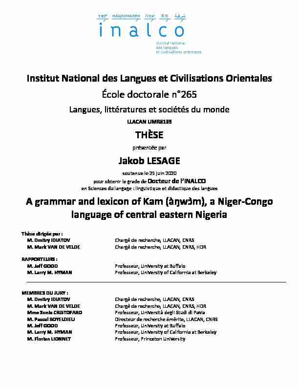 Institut National des Langues et Civilisations Orientales École