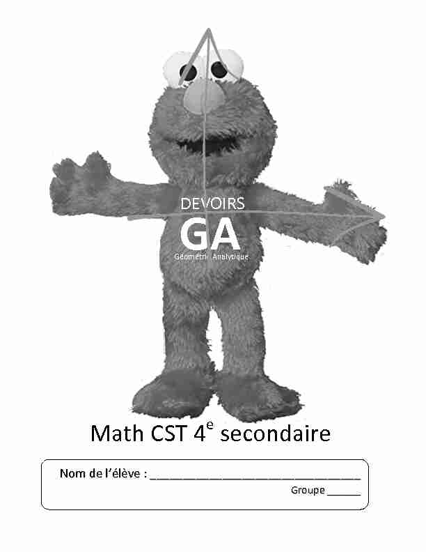 [PDF] Math CST 4 secondaire