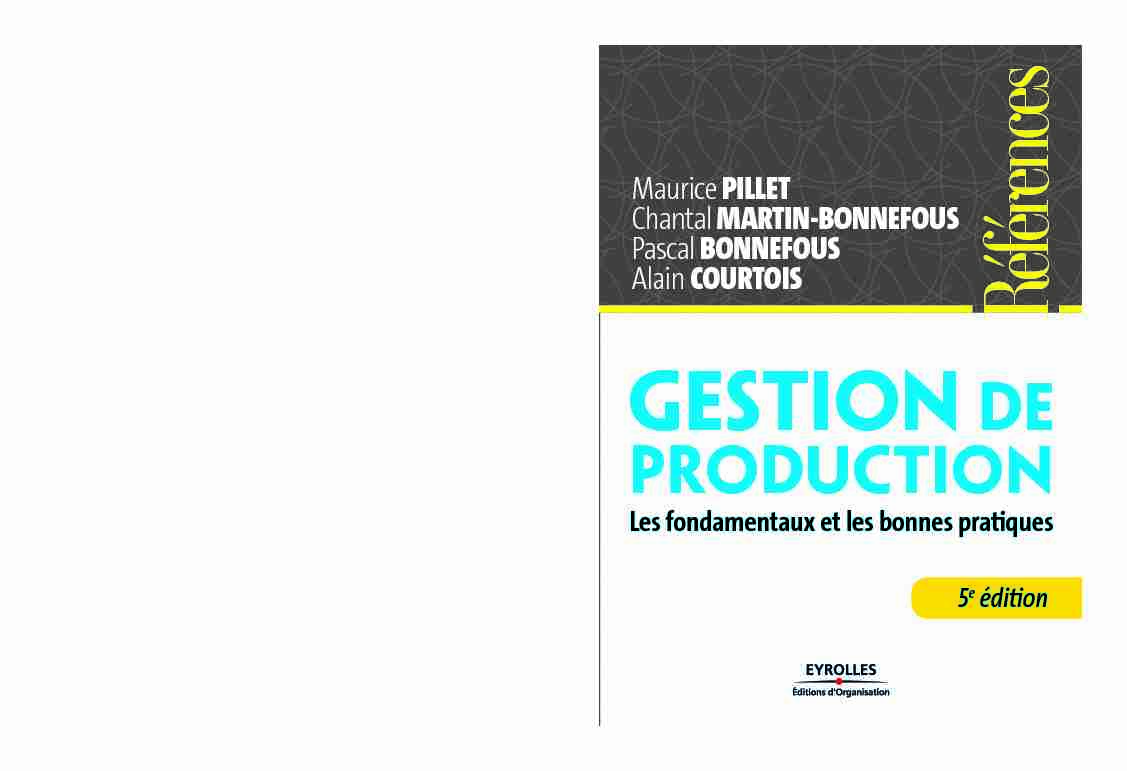 [PDF] Gestion de production