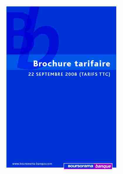 [PDF] Brochure tarifaire - Carte visa