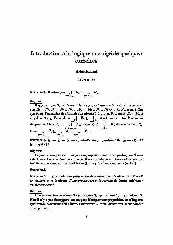 [PDF] Introduction à la logique : corrigé de quelques exercices